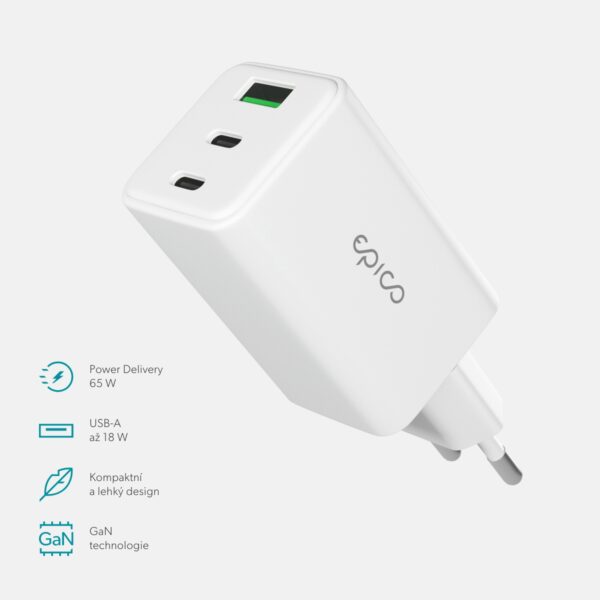 EPI-PH-EA65_online-CZ-03 Epico UltraBoost GaN 65W síťový adaptér EA65 - bílá