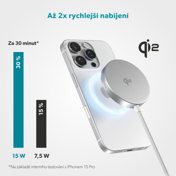 Epico UltraBase Qi2 Mag+ bezdrátová nabíječka EO50