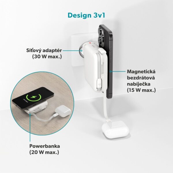 Epico UltraPack 3v1 10 000mAh pb + adaptér ET50
