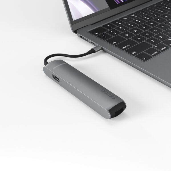 EPI-PH-HUB19-SG-03 Epico 6v1 Slim Hub 8K s USB-C konektorem - šedá