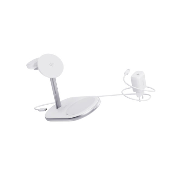 Epico Qi2 3in1 Mag+ nabíjecí stojánek EX60 - bílá