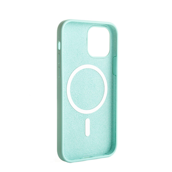 ERCSIP12MGLQ-GN-1-1 ER POWER Silikonový kryt CARNEVAL SNAP pro iPhone 12 mini s MagSafe - zelená