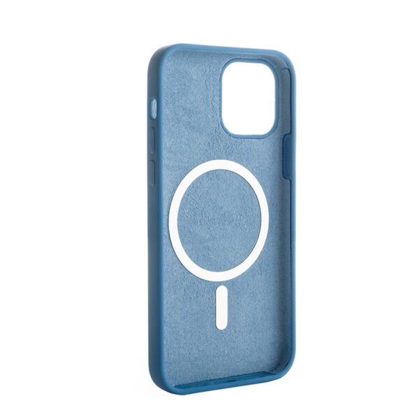 ERCSIP12MGLQ-PABL-1-3 ER POWER Silikonový kryt CARNEVAL SNAP pro iPhone 12/12 Pro s MagSafe - moř. modrá