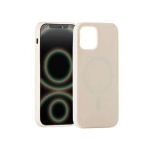 ERCS_CARNEVAL-GD-03_s-2 ER POWER Silikonový kryt CARNEVAL SNAP pro iPhone 12/12 Pro s MagSafe - béžová