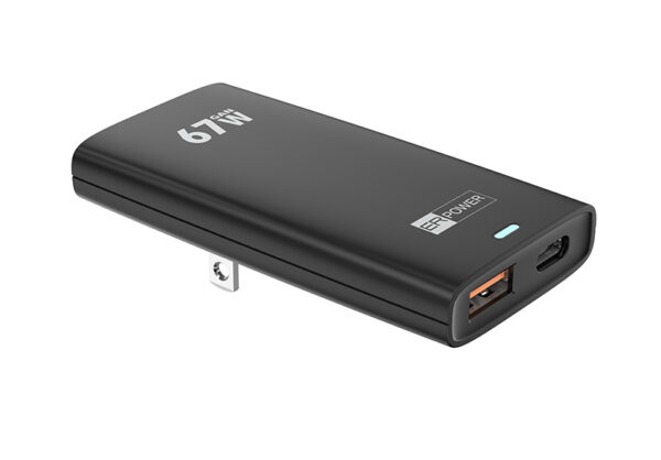 ERPW67G1C1AST-BK_3 ER POWER Dual Travel Slim Charge 67W – USB-C/USB-A