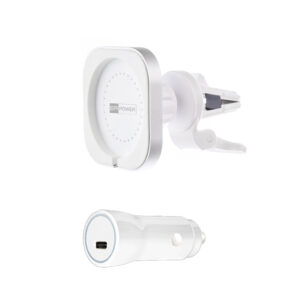 ERPWCMCH-WH-kopie-_s-1 ER POWER CAR VENT MOUNT držák pro MagSafe nabíječku + 20W autonabíječka - bílá