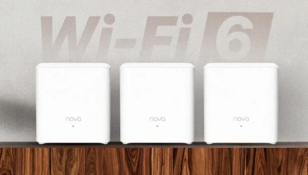 Tenda Nova EX3 (3-pack) WiFi6 AX1500 Mesh Gigabit system, 6xGLAN/GWAN, WPA3, VPN, SMART CZ aplikace