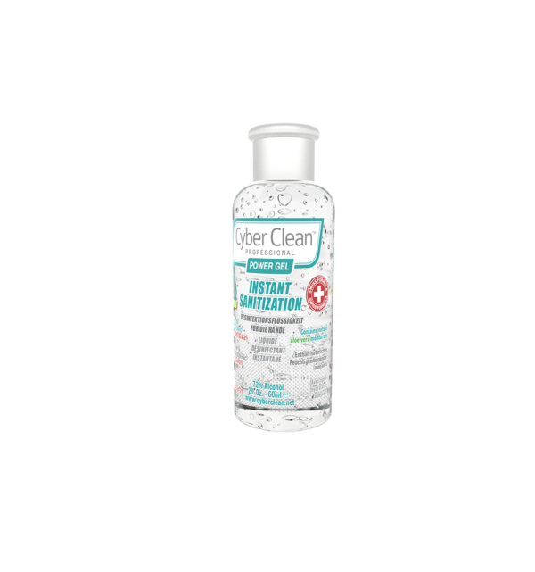 Eh0b6RyA_s CyberClean POWER GEL - instant liquid sanitizer 2 oz / 60 ml (47030)