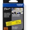 Brother FLE-6511, erná na žluté, 21 mm šířka