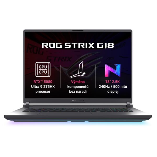 ASUS ROG Strix G18/G815LW/U9-275HX/18"/2560x1600/32GB/1TB/RTX 5080/bez OS/Gray/2R