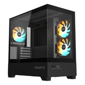 GIGABYTE C201 PANORAMIC/Midi Tower/Transpar./Černá