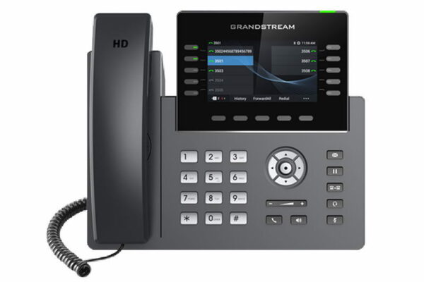 Grandstream GRP2615 SIP telefon, 4.3" TFT bar. displej, 5 SIP účtů, 10 prog. tl., 2x1Gb, WiFi, BT