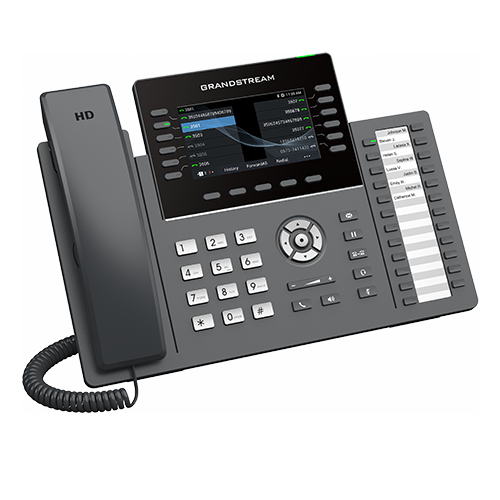 Grandstream GRP2636 SIP telefon, 4.3" TFT bar. displej, 6SIP účtů, 24 pr. tl. , 2x1Gb, WiFi, BT