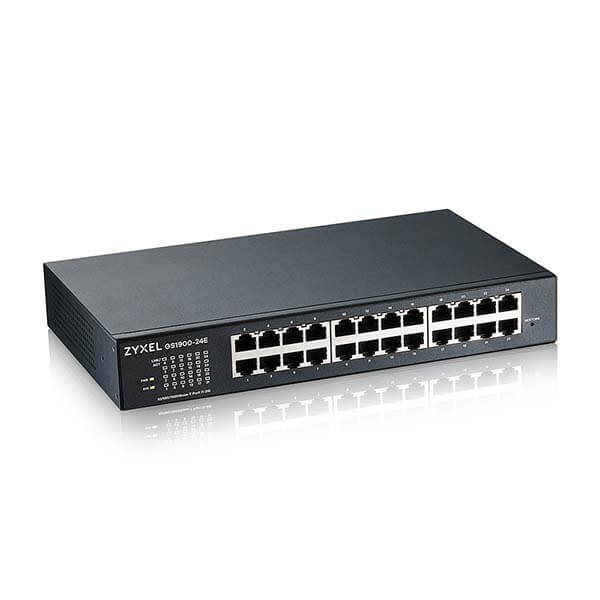 ZYXEL 24xGb IPv6 fanless smart swtch GS1900-24E v3