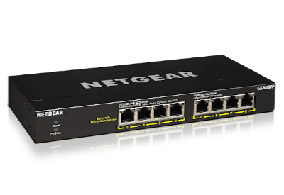 NETGEAR 8PT GE UNMANAGED SWCH W/POE/POE+