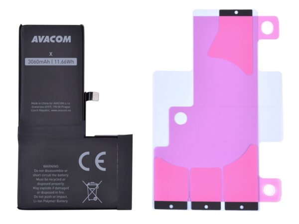 AVACOM baterie pro Apple iPhone X - vysokokapacitní, Li-Ion 3,81V 3060mAh (náhrada 616-00346)