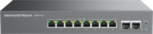 GWN7721P_1_s Grandstream GWN7721P L2 Lite managed switch, 8x 2.5GbE RJ45, 2x 10G SFP+, PoE/PoE+