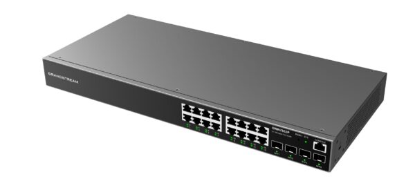 Grandstream GWN7802P L2+ Managed Network Switch 16x 1Gb RJ45, 4x SFP, PoE, DHCP, QoS, VLAN