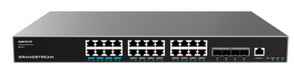 Grandstream GWN7813P Layer 3 Managed Network PoE Switch, 24 portů / 4 SFP+, VLAN, DHCP, Stacking