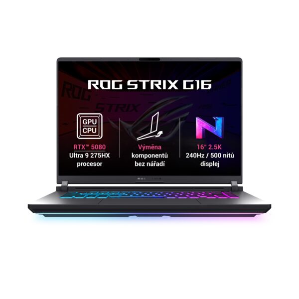 ASUS ROG Strix G16/G615LW-NEBULA007W/U9-275HX/16"/2560x1600/32GB/1TB/RTX 5080/W11H/Gray/2R