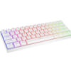 Genesis herní klávesnice THOR 660 G2/Gateron Red/USB+BT/US layout/Bílá