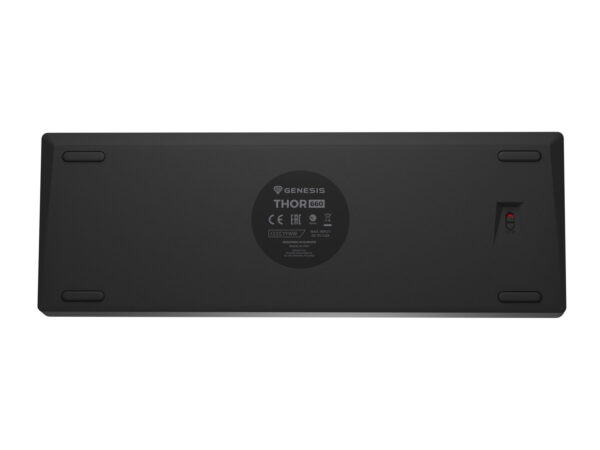 Genesis herní klávesnice THOR 660 G2/Gateron Red/USB+BT/US layout/Černá