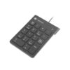 Goby-2-4 Numerická klávesnice Natec GOBY 2/Drátová USB/Černá