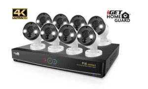 iGET HGNVK164908 - Kamerový UltraHD 4K PoE set, 16CH NVR + 8x IP 4K kamera, zvuk, SMART W/M/Andr/iOS
