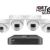iGET HGNVK84804 - kamerový PoE set, 2K rozlišení, 8CH NVR + 4x kamera se zvukem, IR + LED, CZ app