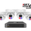 iGET HGNVK84804 - kamerový PoE set, 2K rozlišení, 8CH NVR + 4x kamera se zvukem, IR + LED, CZ app