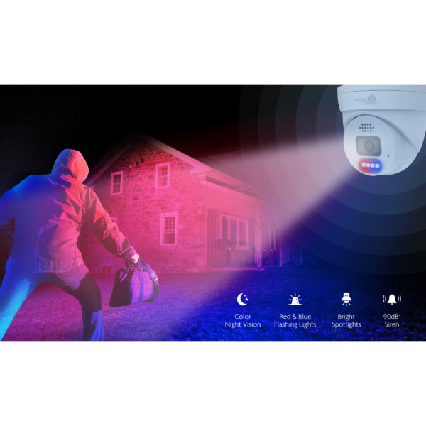 iGET HGNHK937CAM - Super HD 2K (4MPx) PoE IP kamera, IP66, zvuk, IR + LED noční přísvit, ONVIF 2.6