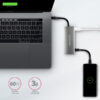 AXAGON HMC-5G21, USB 10Gb/s hub, porty 2x USB-A, 2x USB-C, HDMI 4k/30, PD 60W, kabel USB-C 13cm