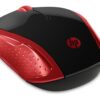 HP 200/Cestovní/Optická/1 000 DPI/Bezdrátová USB/Červená