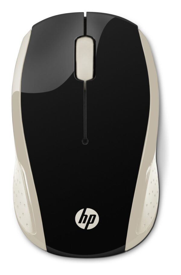 HP-Wireless-Mouse-200-Silk-Gold_1b HP 200/Cestovní/Optická/1 000 DPI/Bezdrátová USB/Zlatá