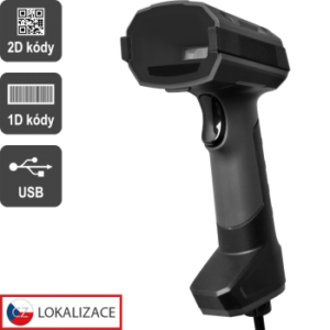 HT-857_s-1 Virtuos HT-857 - CCD 2D průmyslová čtečka, USB, tmavě šedá