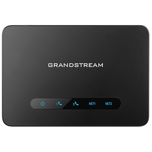 Grandstream HT812  (ATA), 2x FXS, 2 SIP účty, 1x Gbit LAN, NAT router, 3-cestná konf., auto-provisi.