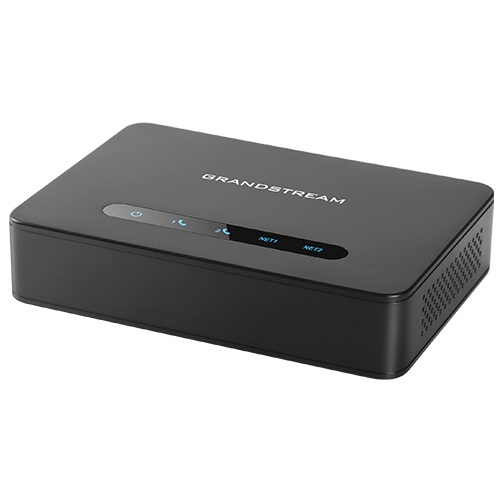 Grandstream HT812  (ATA), 2x FXS, 2 SIP účty, 1x Gbit LAN, NAT router, 3-cestná konf., auto-provisi.