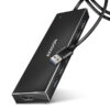 HUE-F7A-00_hlavni-600_s AXAGON HUE-F7A, 7x USB 3.2 Gen 1 ALU FLAT CHARGING hub, micro USB napájecí konektor, kabel USB-A 1m