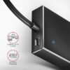 AXAGON HUE-F7C, 7x USB 3.2 Gen 1 ALU FLAT CHARGING hub, micro USB nap. konektor, kabel USB-C 30cm