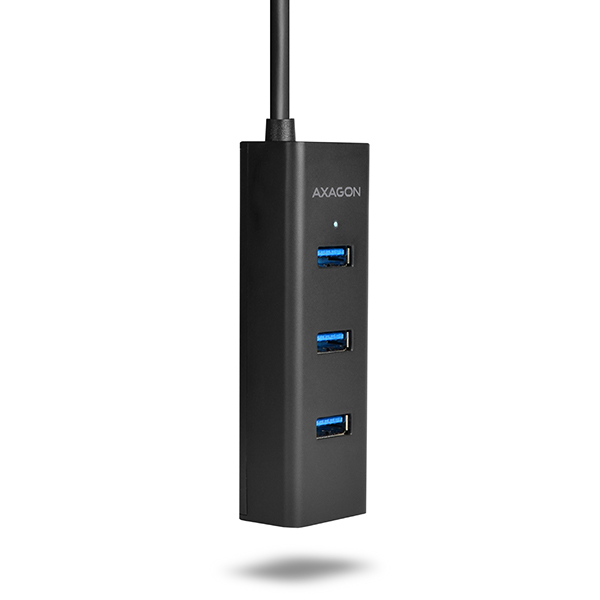AXAGON HUE-S2BP, 4x USB 3.0 CHARGING hub, vč. AC adaptéru, kabel USB-A 1.2m
