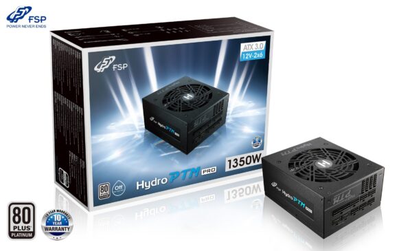 Hydro-PTM-PRO_-2L2-1350W-PCIe5.1-icons-logo_s FSP HYDRO PTM PRO 1350/1350W/ATX 3.0/80PLUS Platinum/Modular/Retail