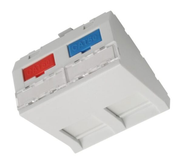 ImageHandler-5 Modul French style Solarix 45x45mm pro 2 keystony úhlový bílý