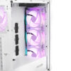 Počítačová skříň Genesis IRID 505 ARGB V2/Midi Tower/Transpar./Bílá