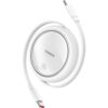 Baseus Datový kabel Free2Draw mini USB-C/USB-C 1m 100W bílý