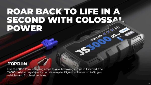 TOPDON Car Jump Starter JumpSurge 3000