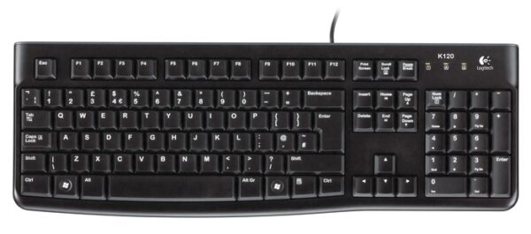 K120_TOP_EU_mr-1 Logitech K120/Drátová USB/CZ-SK layout/Černá