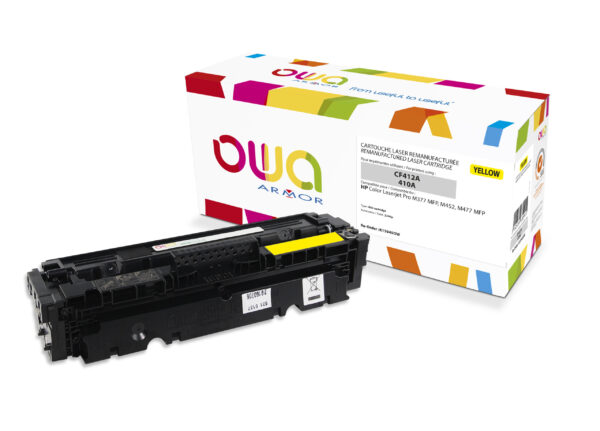K15945OW OWA Armor toner kompatibilní s HP CF412A, 2300st, žlutá/yellow