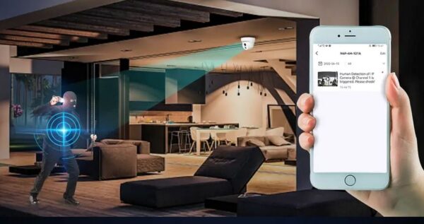 K4P-4CR_motion Tenda K4P-4CR - PoE kamerový set 4MPx, 4CH NVR + 4x IP kamera 4MPx, IP67, zvuk, web. rozhraní,CZ app