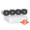 K4P-4TR_001z Tenda K4P-4TR - PoE kamerový set 4MPx, 4CH NVR + 4x IP kamera 4MPx, IP67, zvuk, web. rozhraní,CZ app