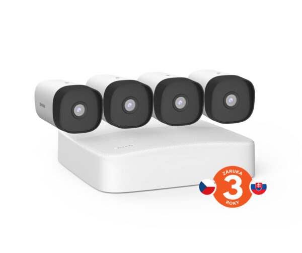K4P-4TR_001z Tenda K4P-4TR - PoE kamerový set 4MPx, 4CH NVR + 4x IP kamera 4MPx, IP67, zvuk, web. rozhraní,CZ app